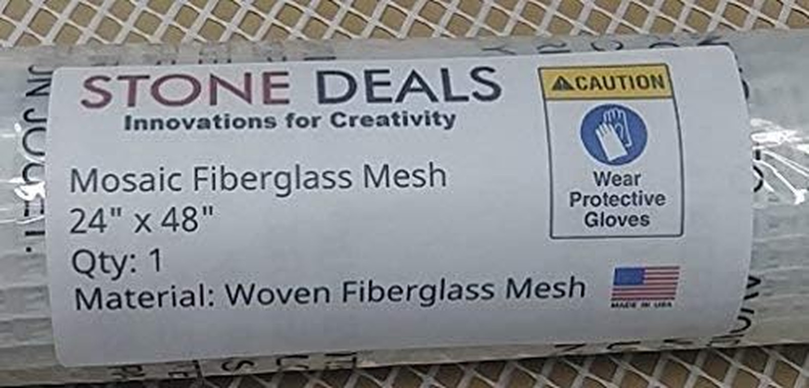 Mosaic Mesh for Back Mounted Tile 24″ X 48″, Non Sticky