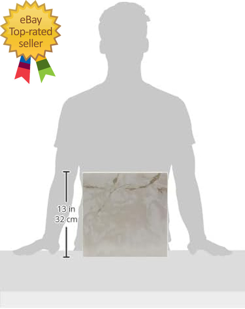 Nexus Self Adhesive 12-Inch Vinyl Floor Tiles 20 Classic White Veins Pattern