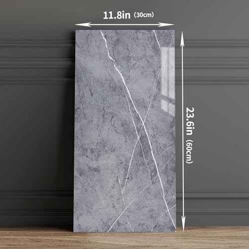 Wall Panels Peel and Stick 10 Pieces 23.6×11.8in (19.4 Sq. Ft. Gray-ysh