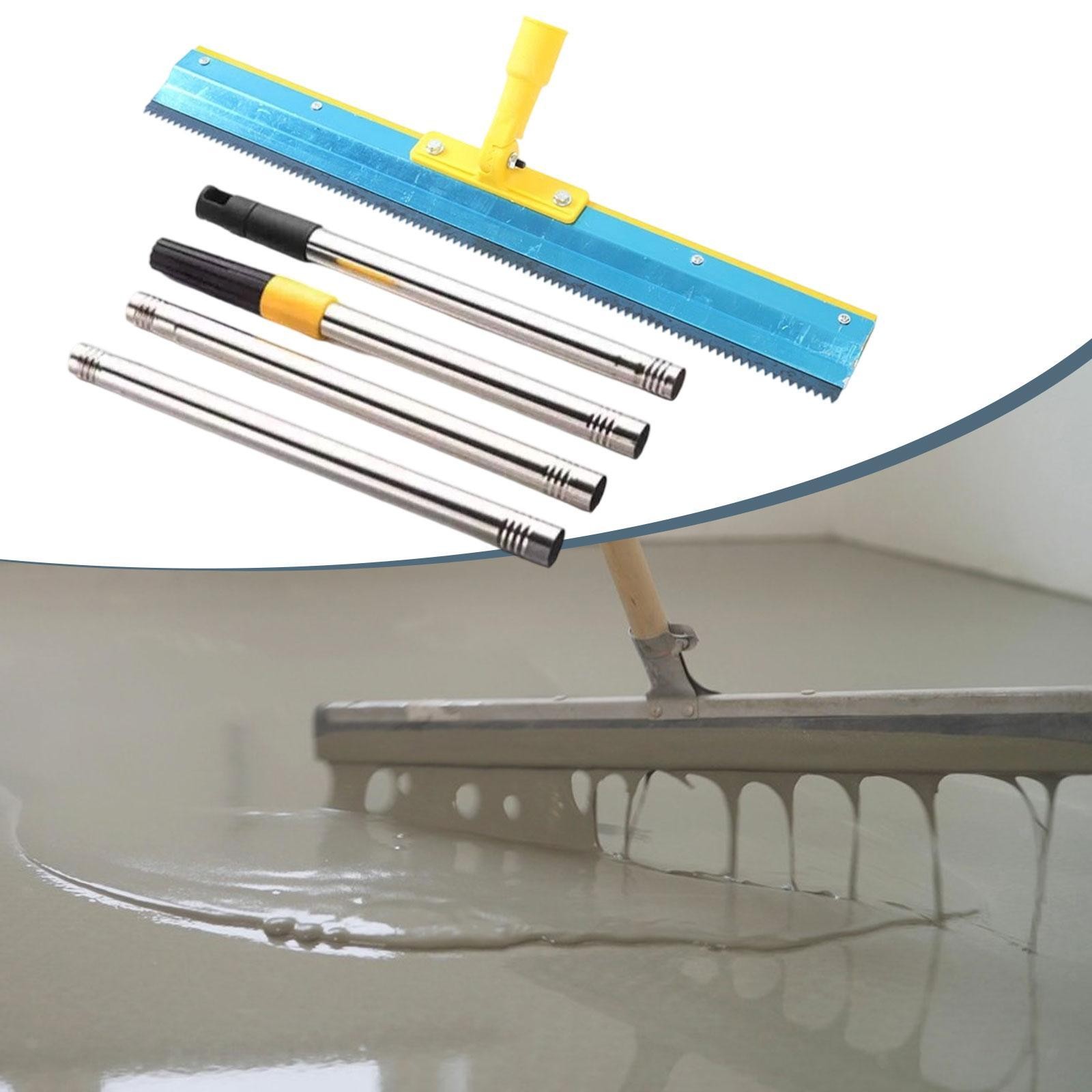 Epoxy Floor Squeegee Notched Construction Hand Tool Metal to Apply Heavy Coating