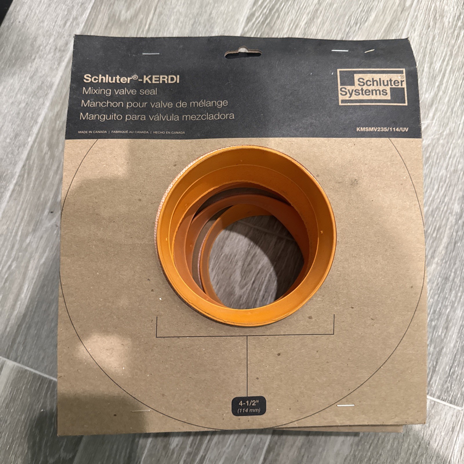 Lot Of 6- Schluter Kerdi Mixing Valve Seal KMSMV235/114/UV