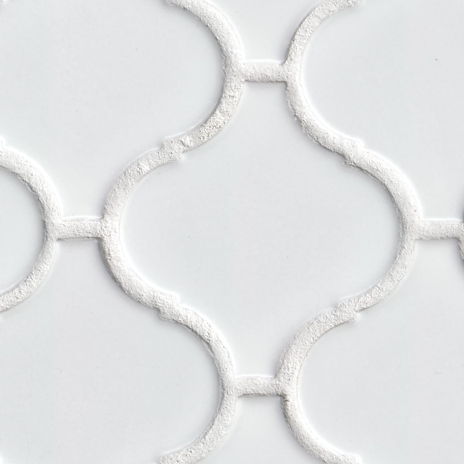 Retro Bianco Arabesque 12×12 Glazed Porcelain Mosaic Tile for Stylish Spaces
