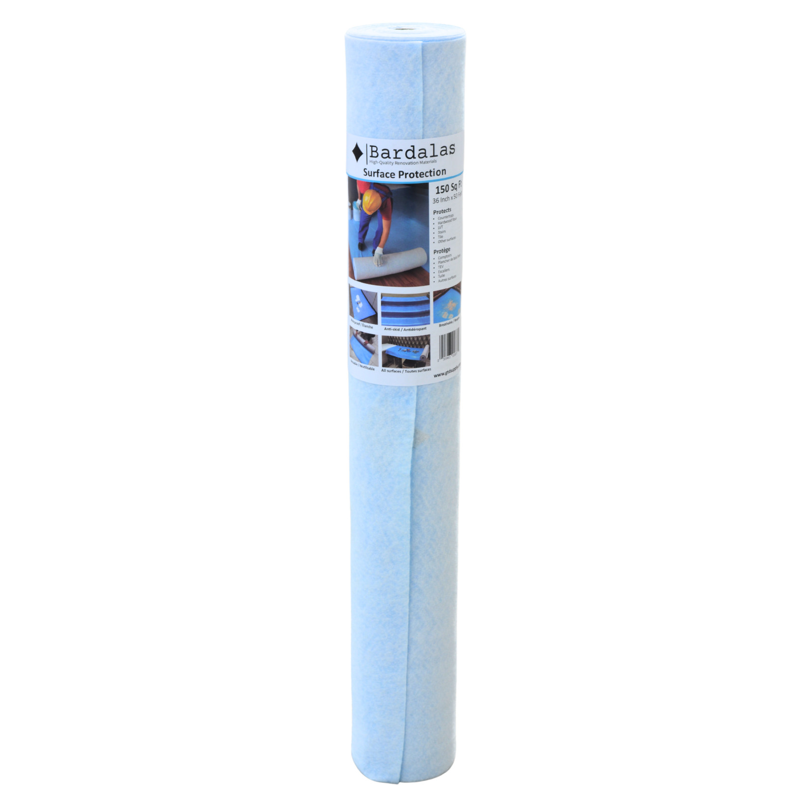 Bardalas Multipurpose Temporary Floor Protection Mat 36 In x 50 Ft Reusable Roll