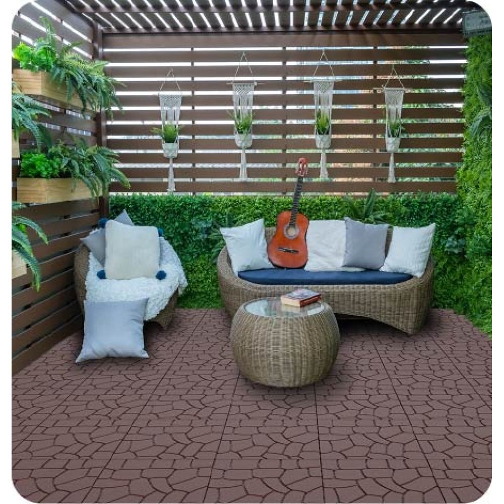 New Stone texture12″Patio Deck Tiles Module Interlocking DeckingTiles Floor Tile