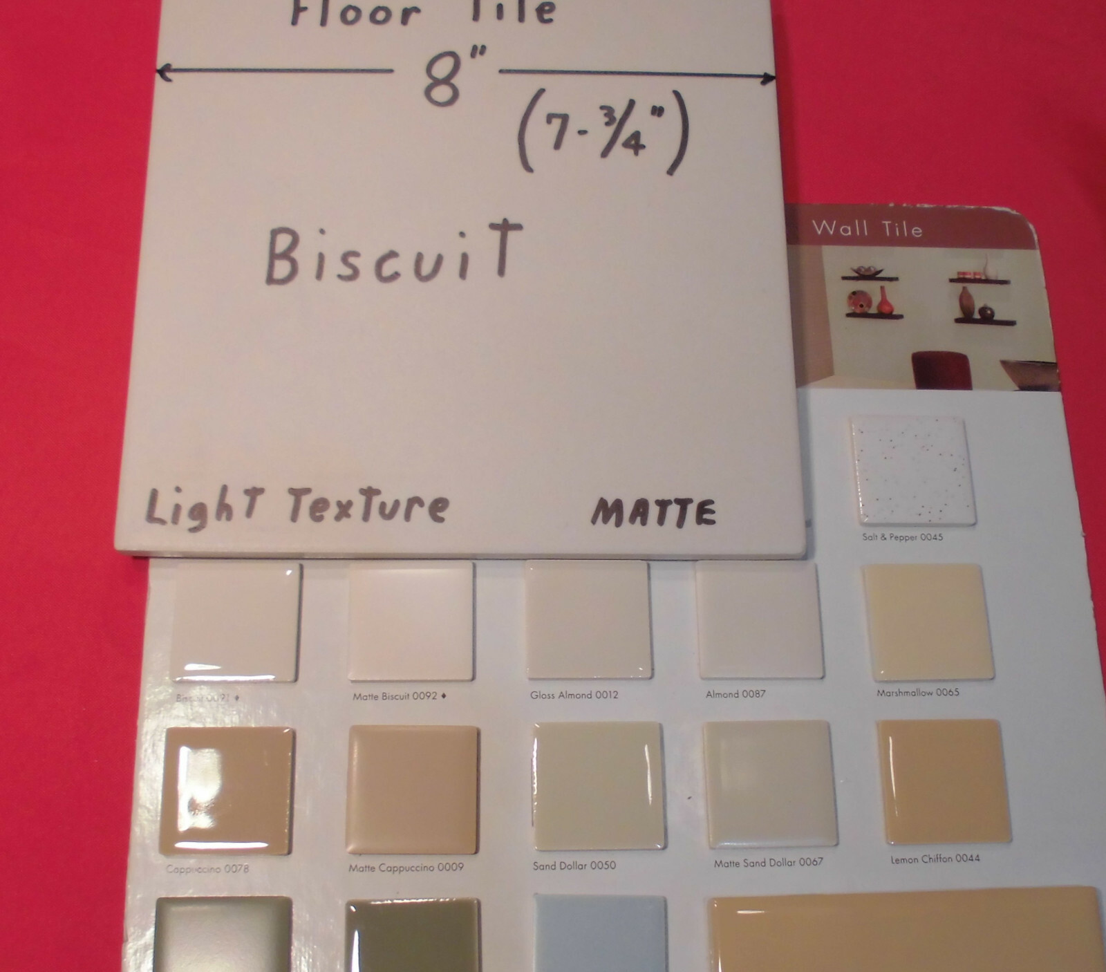 1 pc. *Biscuit Color* Porcelain-Ceramic Floor Tile: American Olean 8″ X 8″ NEW