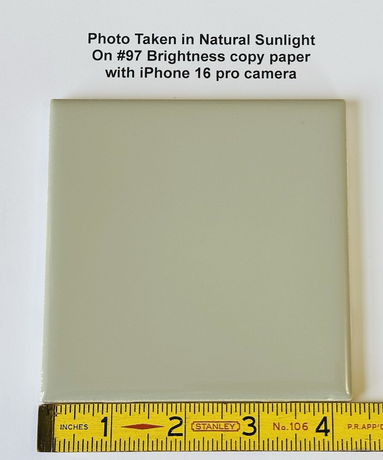 1 pc. Glossy *Desert Gray* Ceramic Tile by Daltile…4-1/4″ NEW STOCK