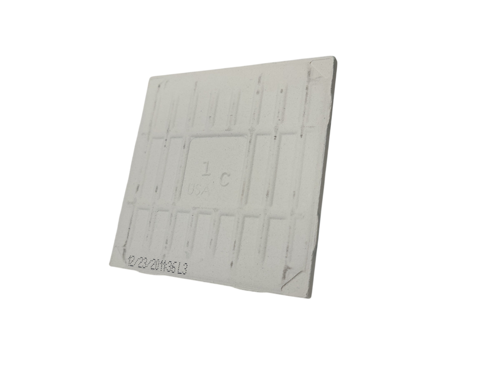 Light Green Ceramic Tile 4.25 in Subway Square Vintage Mid Century Modern Retro