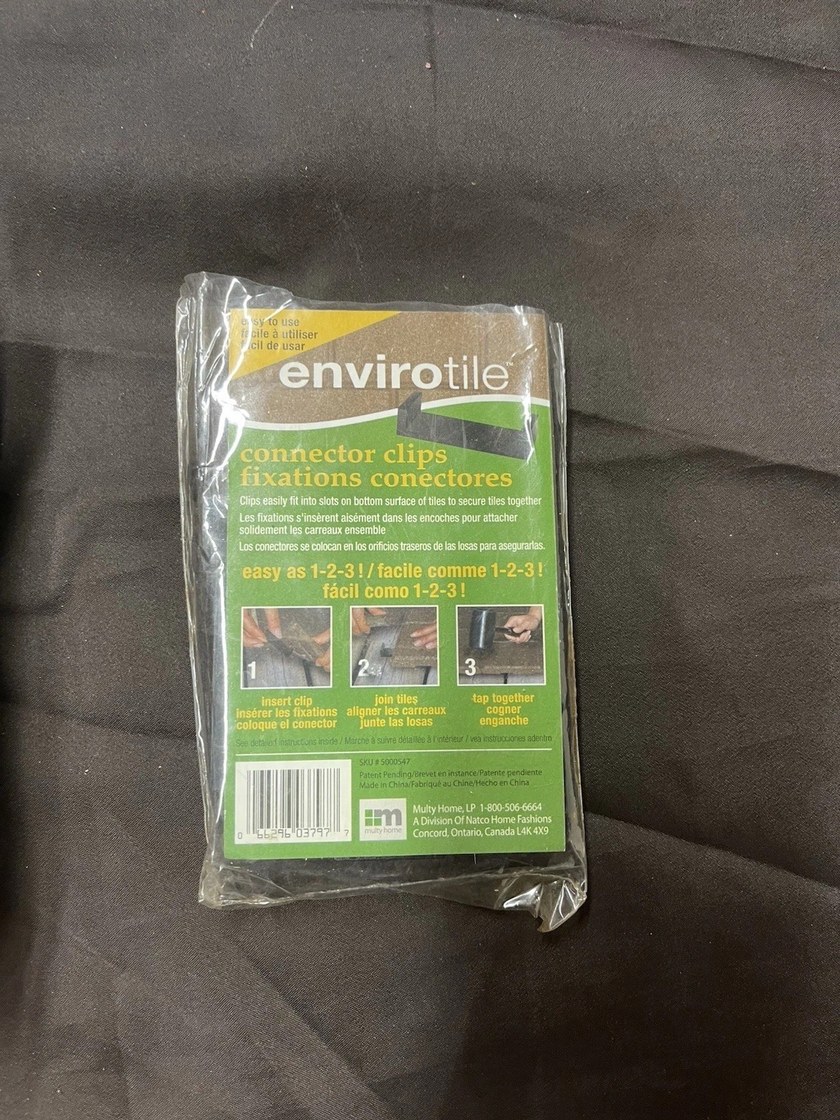 Envirotile Connector Clips Lot of 78 (6 and 1/2 packs) All Brand New
