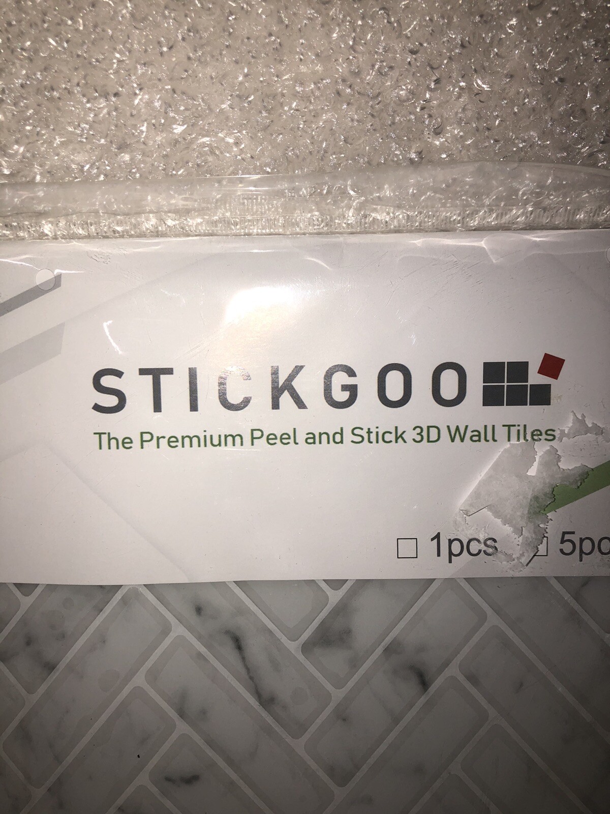Stick Goo Peel And Stick 3D Wall Tiles 10 Pack Sheets Kitchen Bathroom Anti Mold