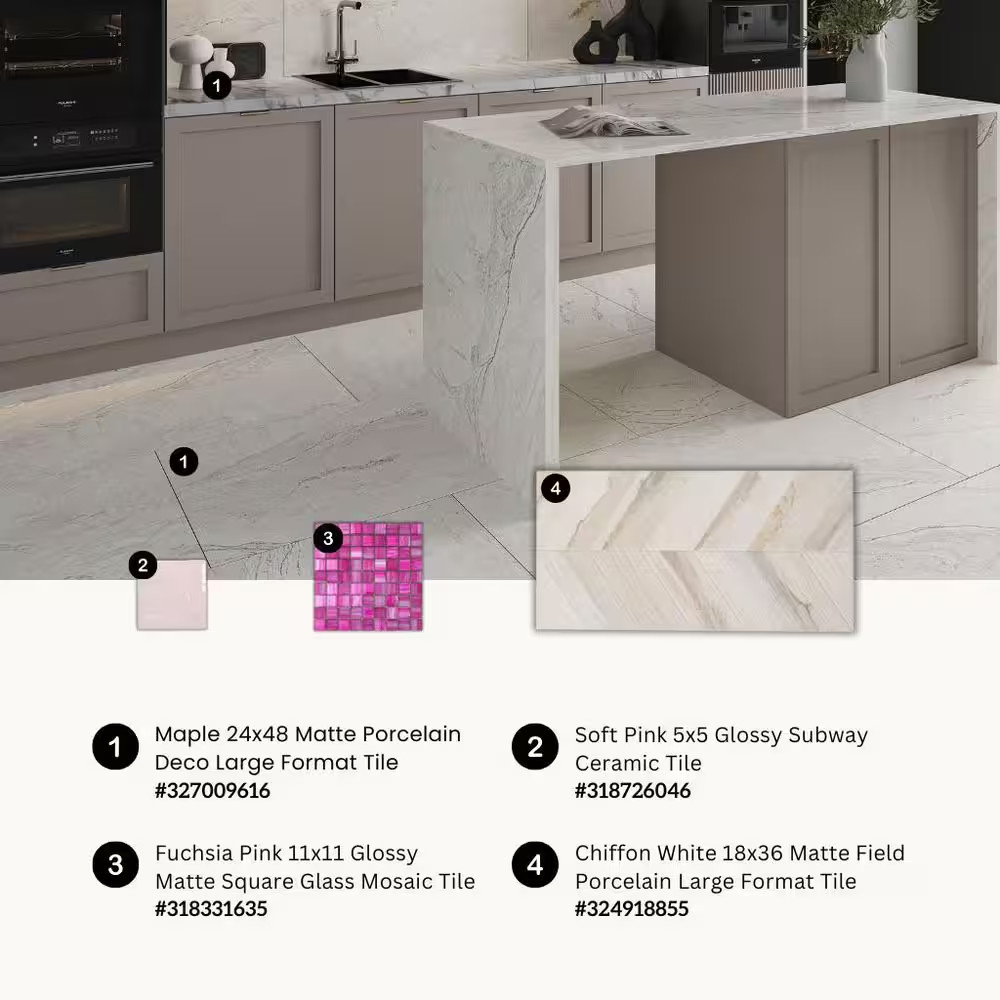 Pink 5.2 In. X 5.2 In. Polished Ceramic Subway Wall Tile (10.76 Sq. Ft./Case)