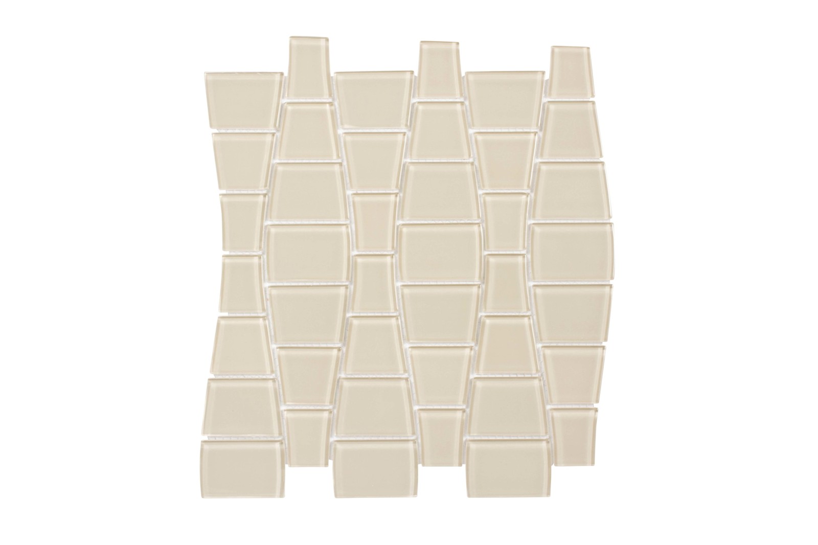 Cruz Bay Studio BG15 Ripple – 11″ x 12″ Block Random Wall Tile – – Tule Matte