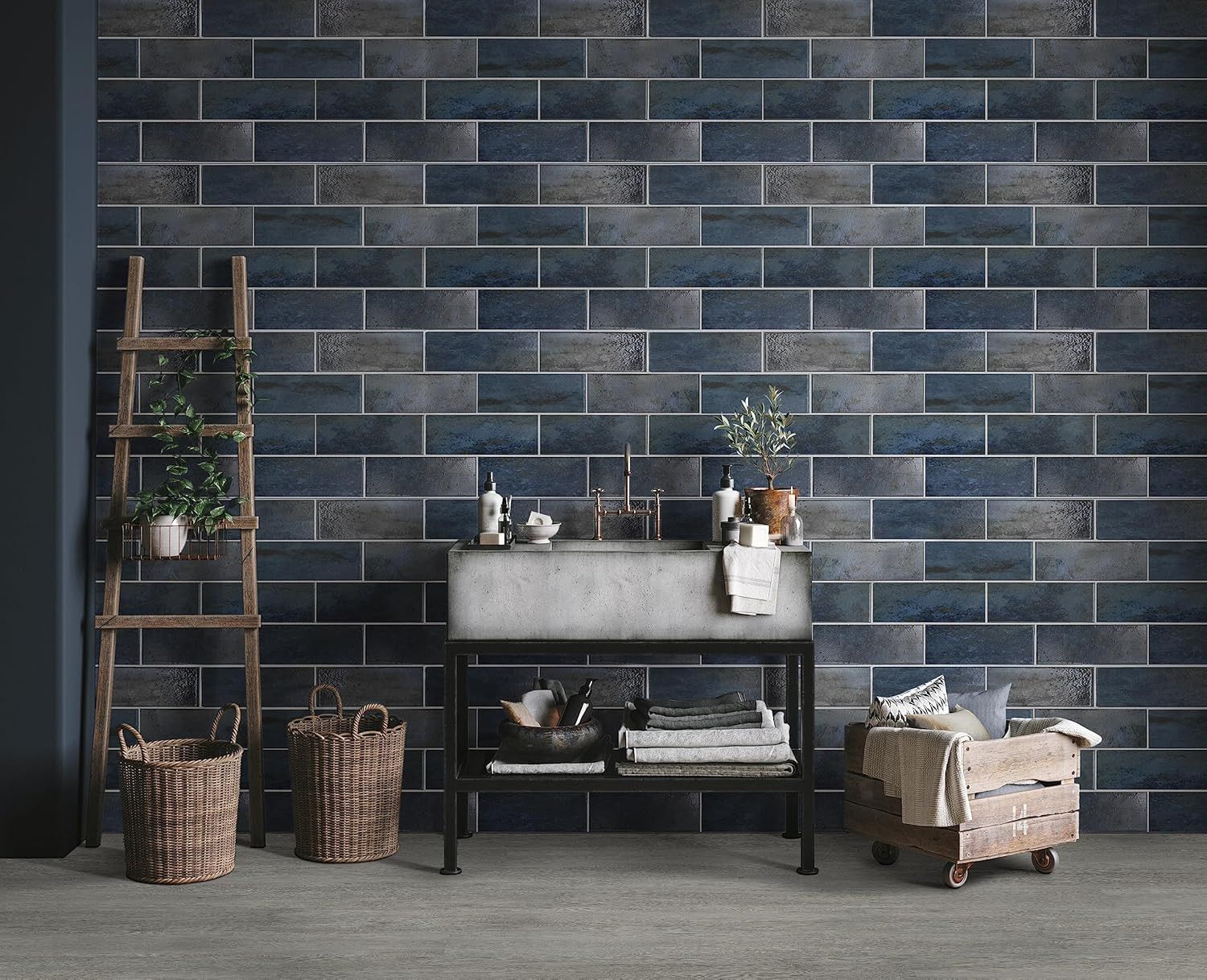 Glossy Blue Subway Tile 4×12 for Stunning Backsplashes & Showers