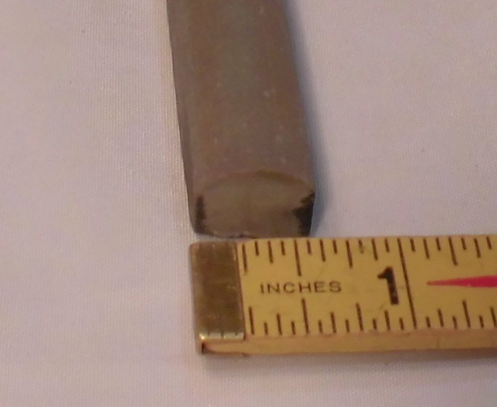 10 pcs. *Indian Reds* Natural Stone Pencil Liner Tiles…Domed 1/2″ X 8″ Mint