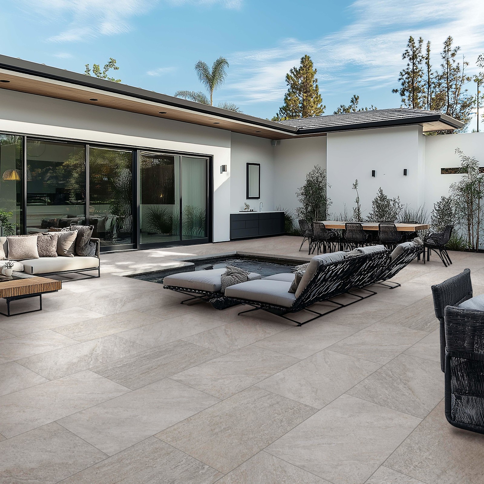 Ackland AKLNP24X48M-EA 24″ x 48″ Rectangle Exterior Paver Tile – – Montara Gray