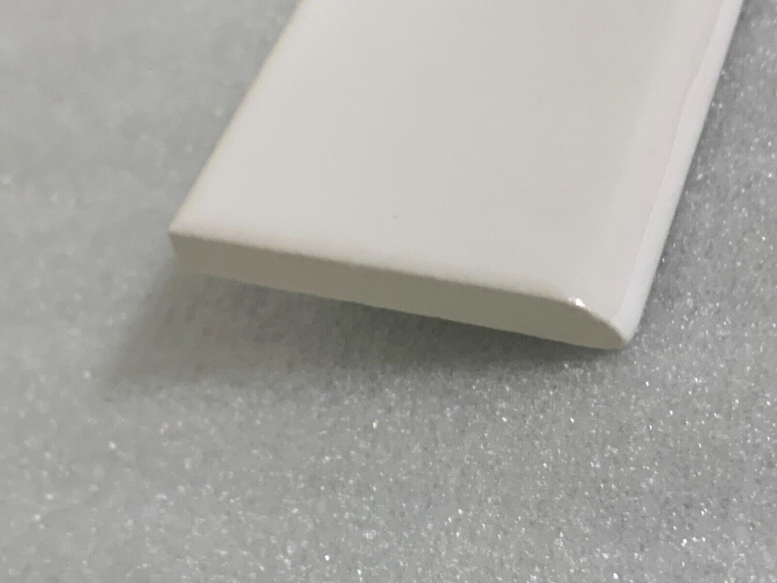 New Vintage 2″ x 6″ Bright White Gloss Made In USA *6* pcs