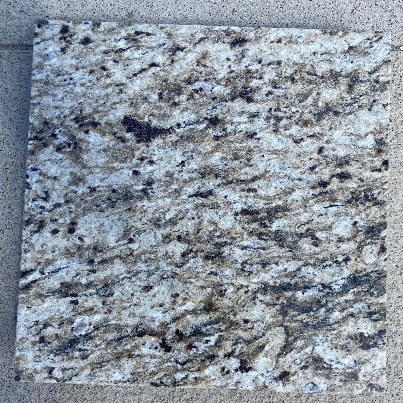 Tile Granite Natural Stone Giallo Ornametal Floor Wall About 3×3 SAMPLE TS-15B