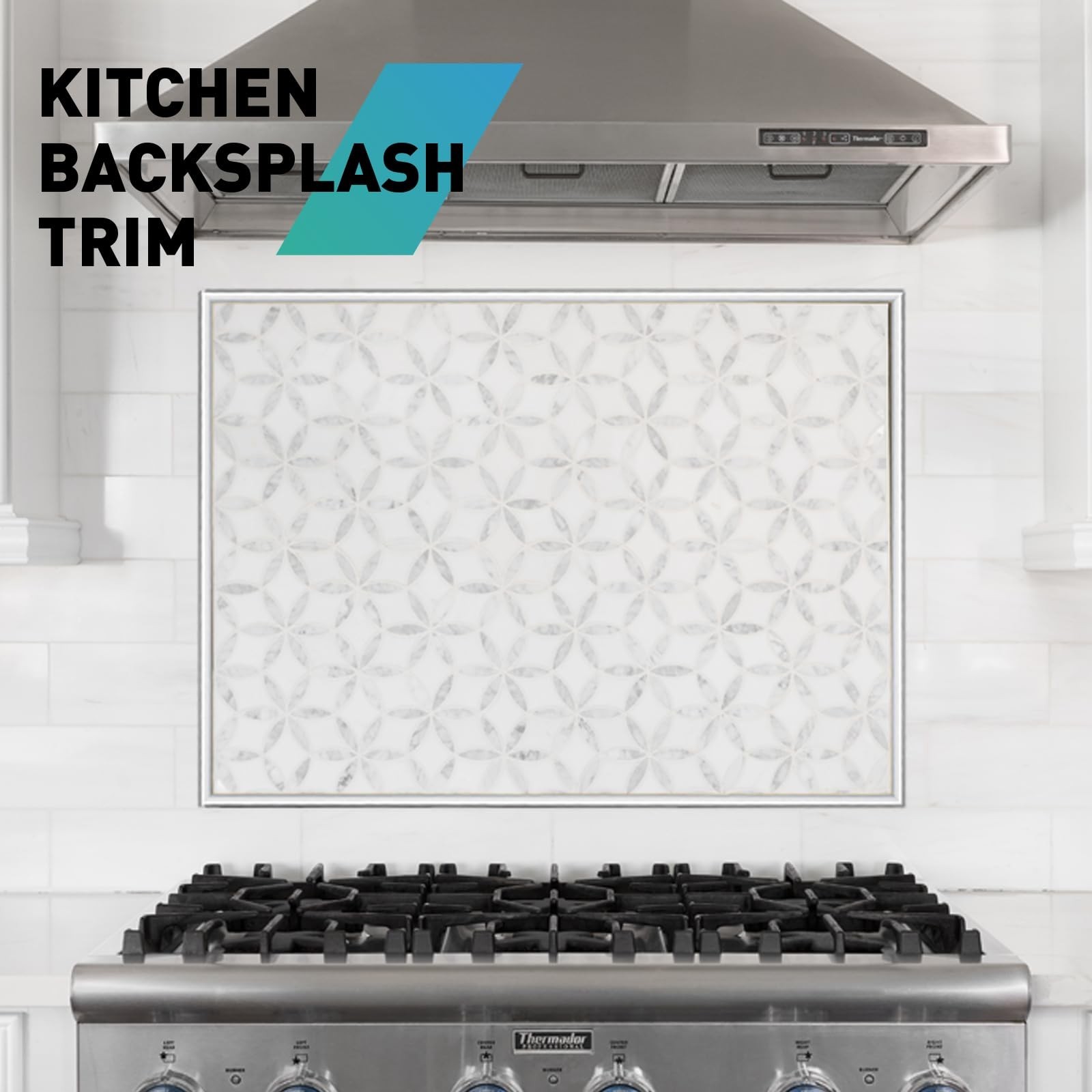 10Pack Tile Edge Trim,39”x0.4” Peel and Stick Aluminum Backsplash Trim,Self…