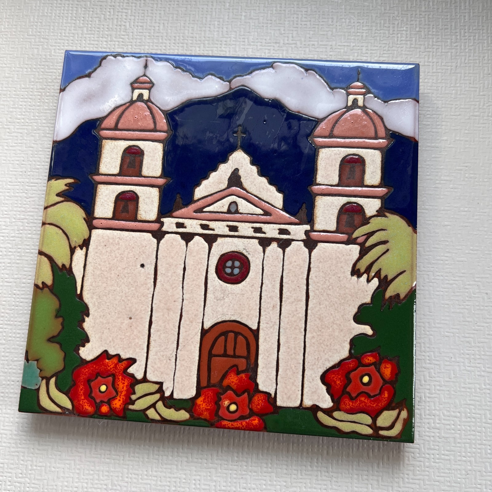 Ceramic Tile Queen Of The Missions Santa Barbara wall hot plate backsplash