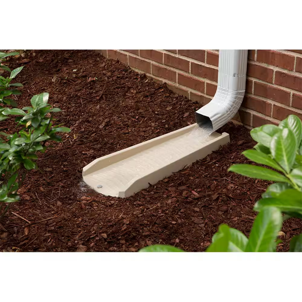 24 In. Stone Vinyl Splash Block