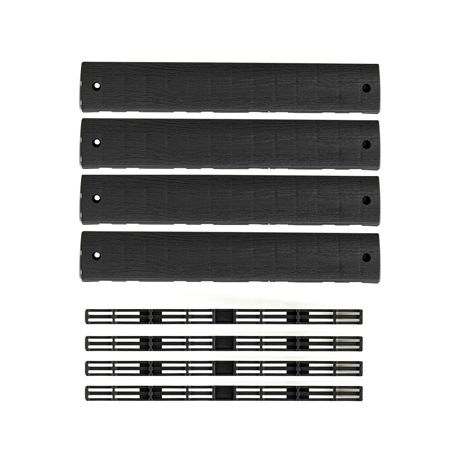 1.96×1.96 Inch Dark Grey Interlocking Deck Tiles Edge Strip FPD6186 4 PCS