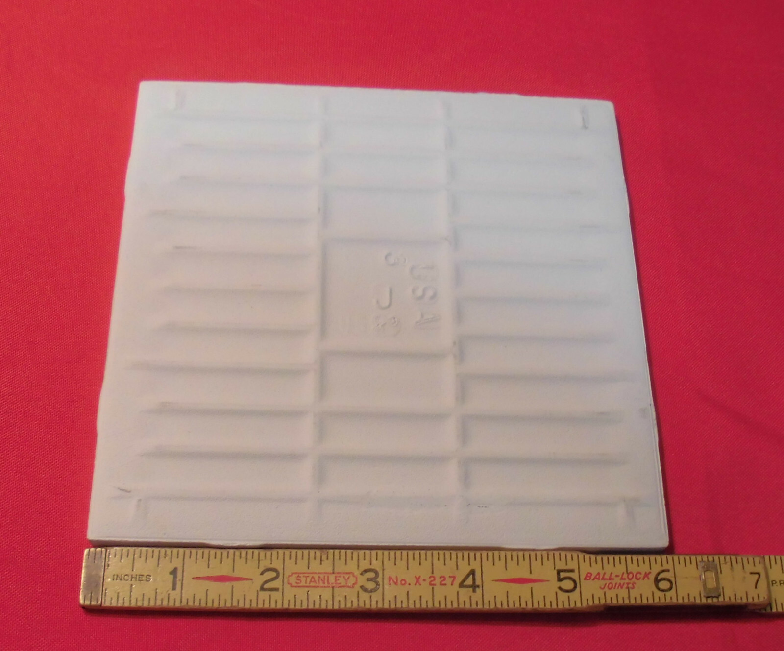 1 pc. 6″ X 6″ Ceramic Tile *Matte Biscuit* by American Olean from late 1990’s