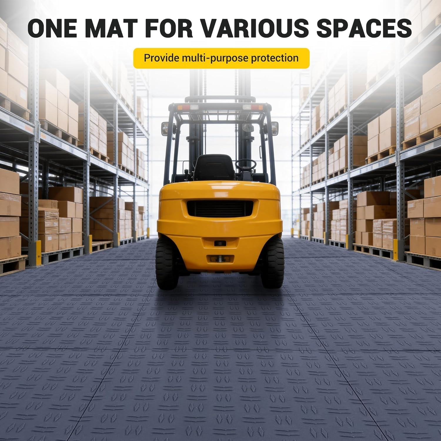 50 Pack Garage Floor Tiles Interlocking 12×12 in Garage Flooring Tiles Gray
