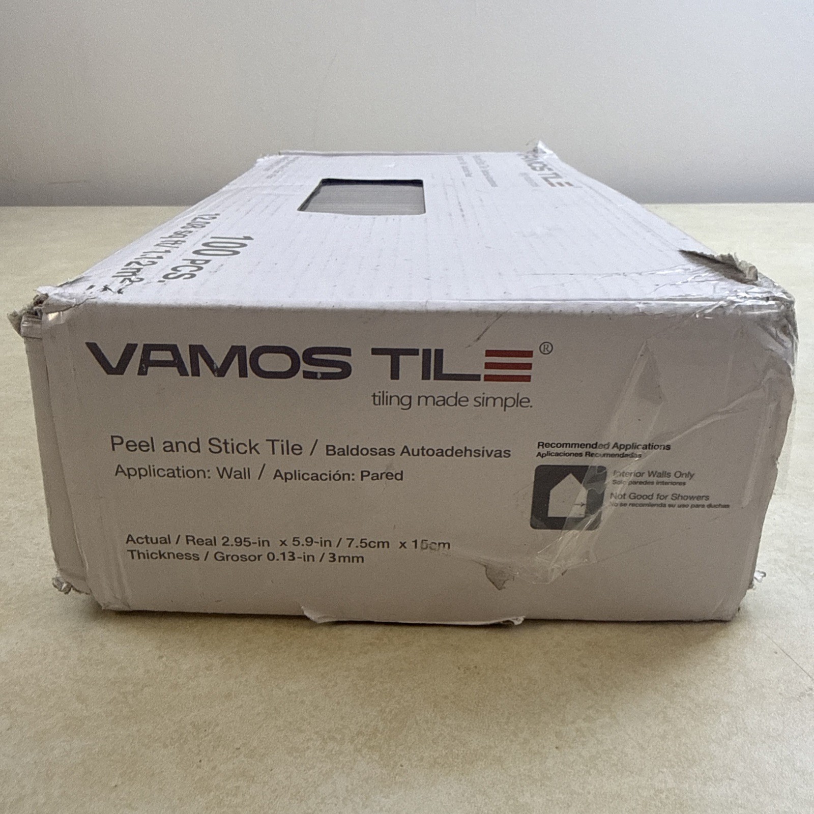 Vamos Tile Peel And Stick 100 Pcs 12.08 Sq Ft