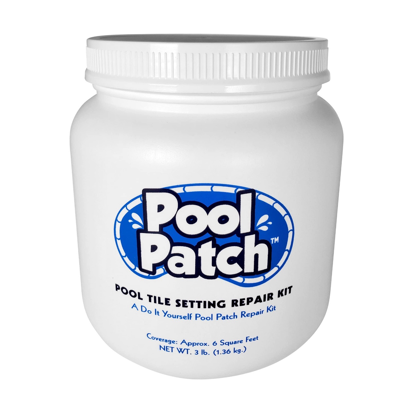 Pool Tile Adhesive Repair Kit 3 lb – Easy Mix Thinset, Quick-Dry, Strong Bond –