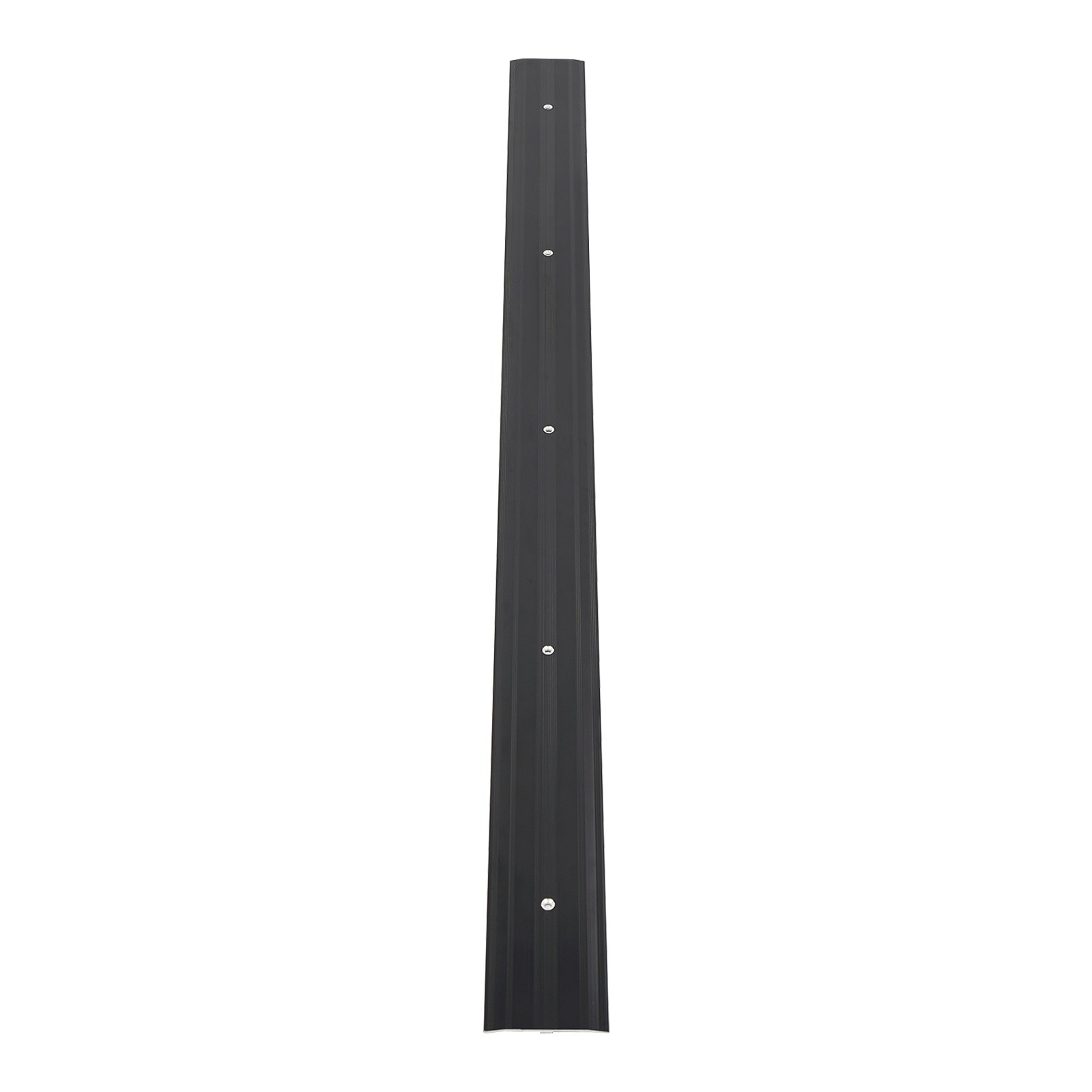 Aluminum Floor Transition Strips Set Of 5 90 × 6 × 1 cm Black