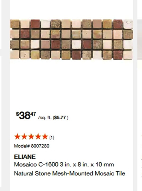 eliane Porcellanato Deco SIENNA COTTO 4 x 12 Tile Panels -19 BOXES- 157′ (ehp21)