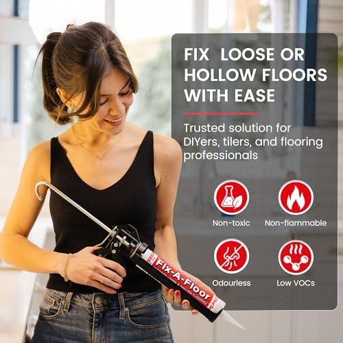 Loose Tile Repair Adhesive for Porcelain, Ceramic, Marble & Wood Floors – 1 Gall