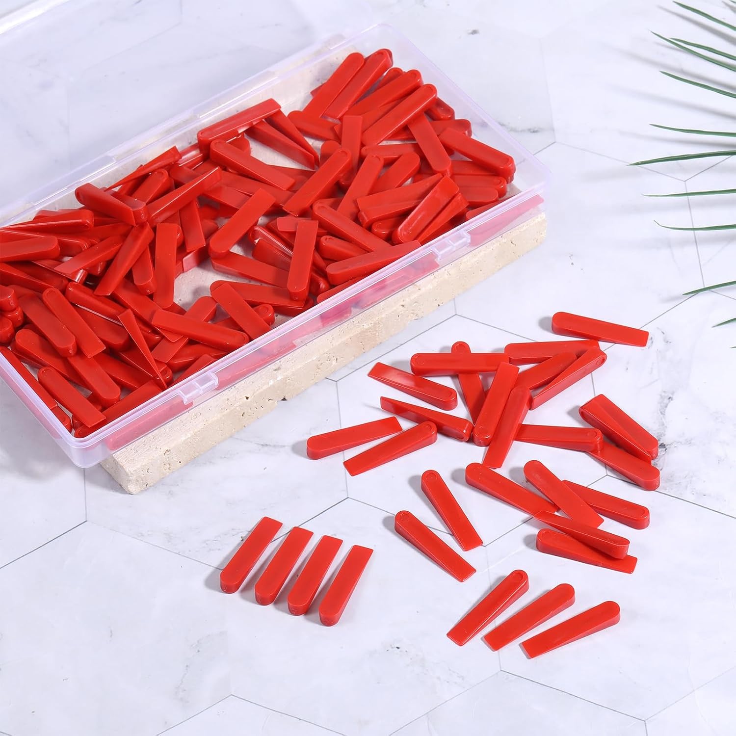 Reusable Tile Leveling System 200PCS Tile Leveling Wedges Tile Spacers Small Kit