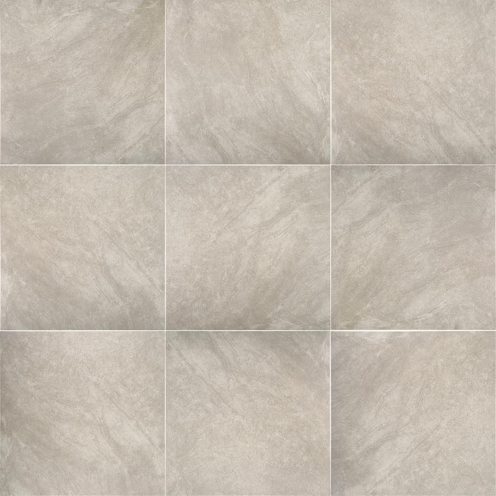 Portland Stone Gray 18 In. X 18 In. Glazed Ceramic Floor and Wall Tile (348.8 Sq