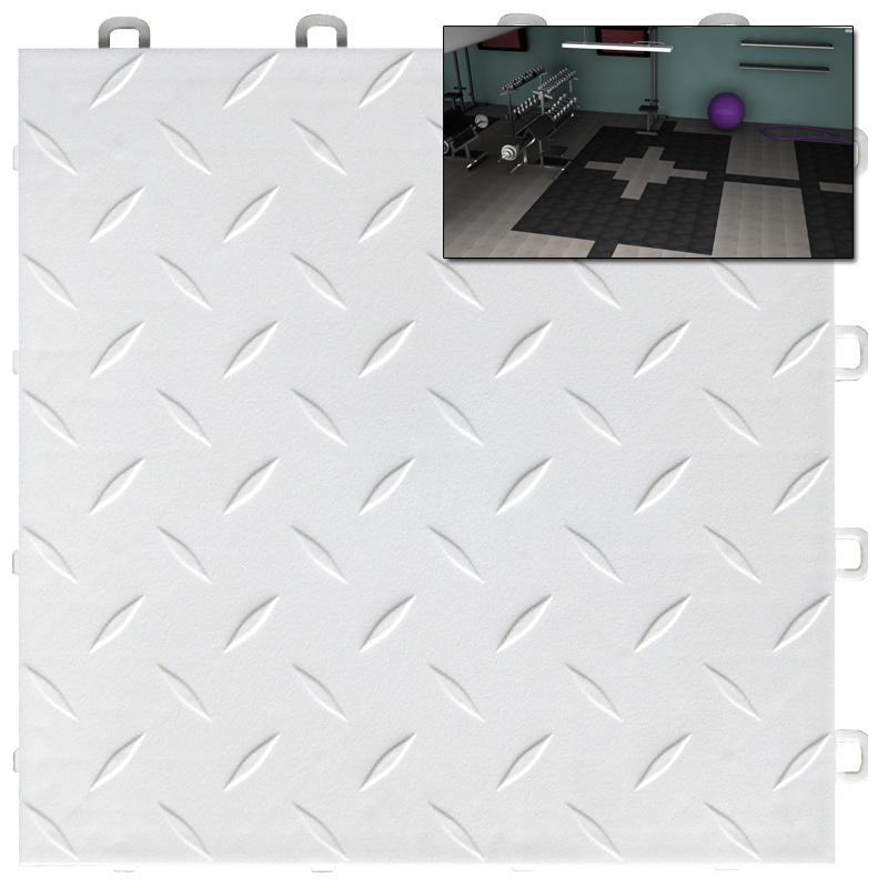 Basement Floor| Basement Flooring Tiles Diamond White