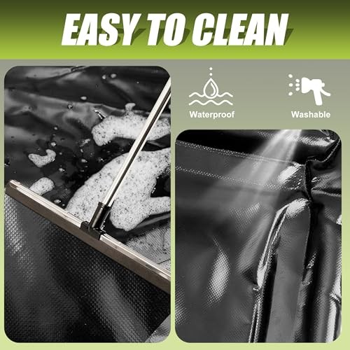 Garage Car Floor Mat, Containment Mat () for 7Ft 9In x 18Ft(Mid-Size) Black