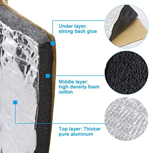 236mil 10.76sqft Car Engine Floor Cargo 40″ x 40″ = 100cm x 100cm = 10.76sq.ft