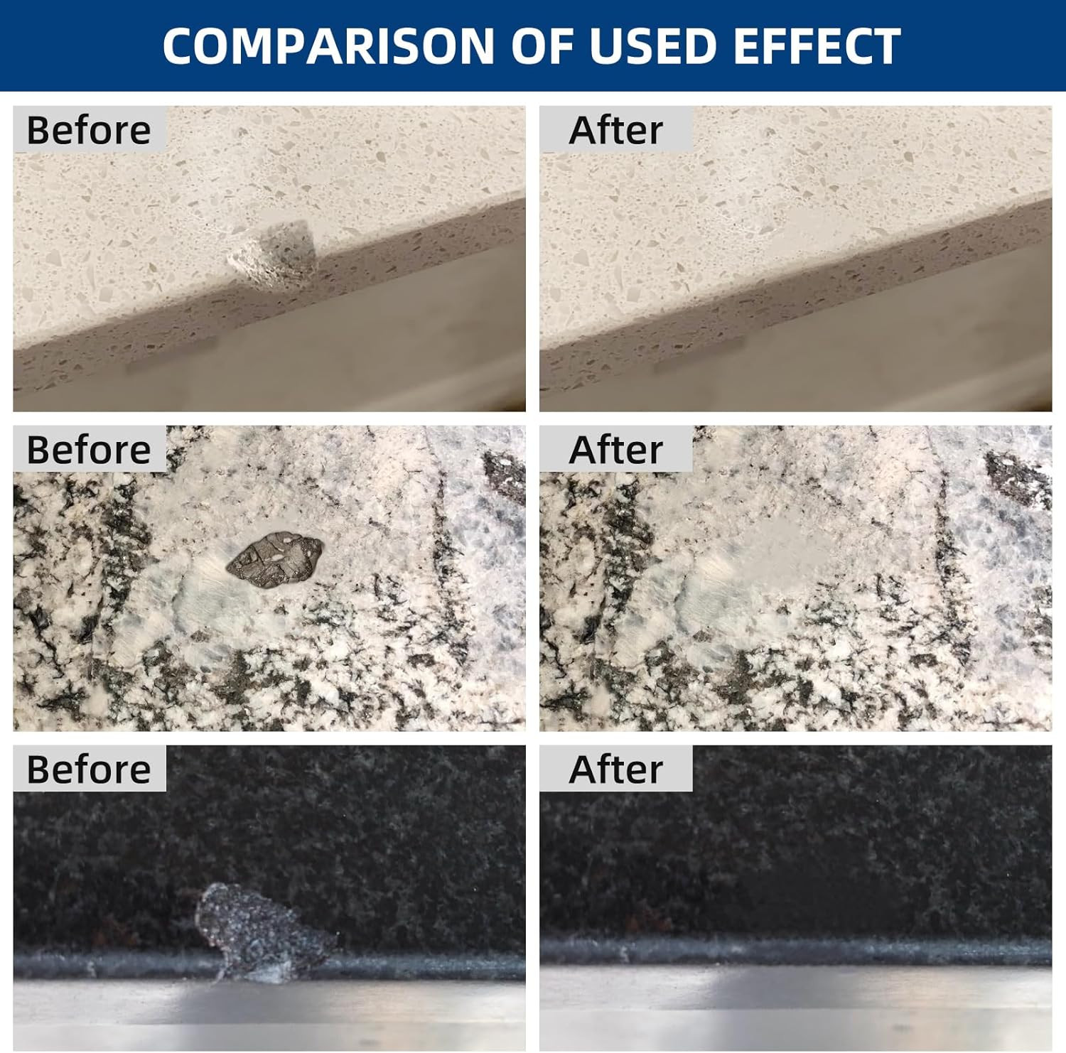 Marble and Granite Repair Kit Porcelain Marble Stone and Quartz Countertops