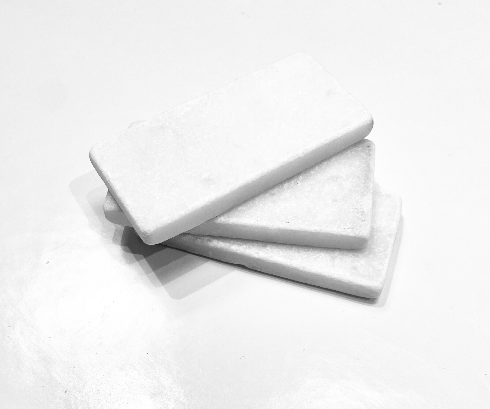 Carrara 2X4 Tumbled Marble Mosaic Wall Backsplash Tile Kitchen (Sold by piece)