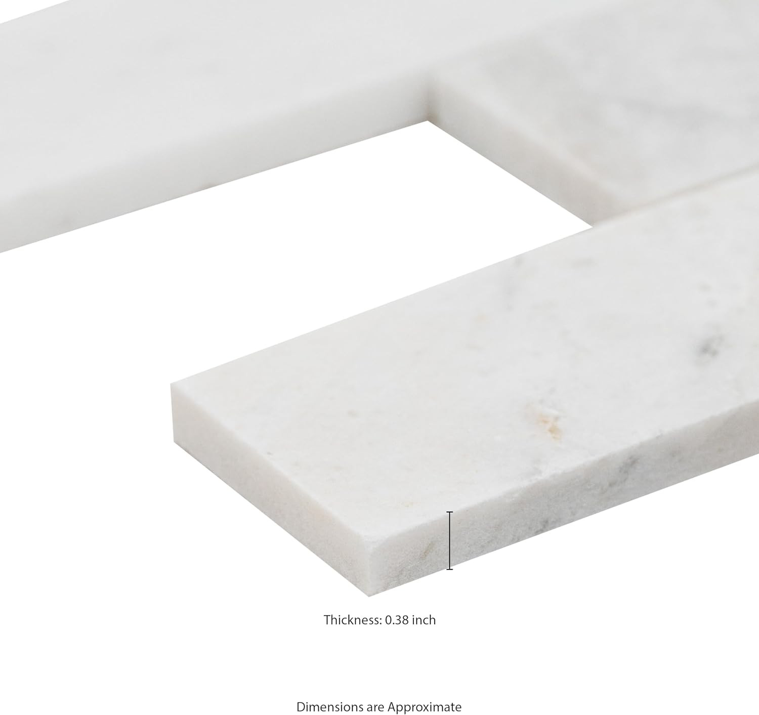 Arabescato Venato White Honed Marble Subway Tile 2×6 for Backsplash & Shower
