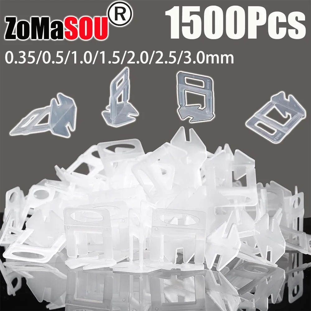 100-2000X Clip Tile Leveling System Kit Floor Wall 0.35-3mm Tile Spacer Tiling
