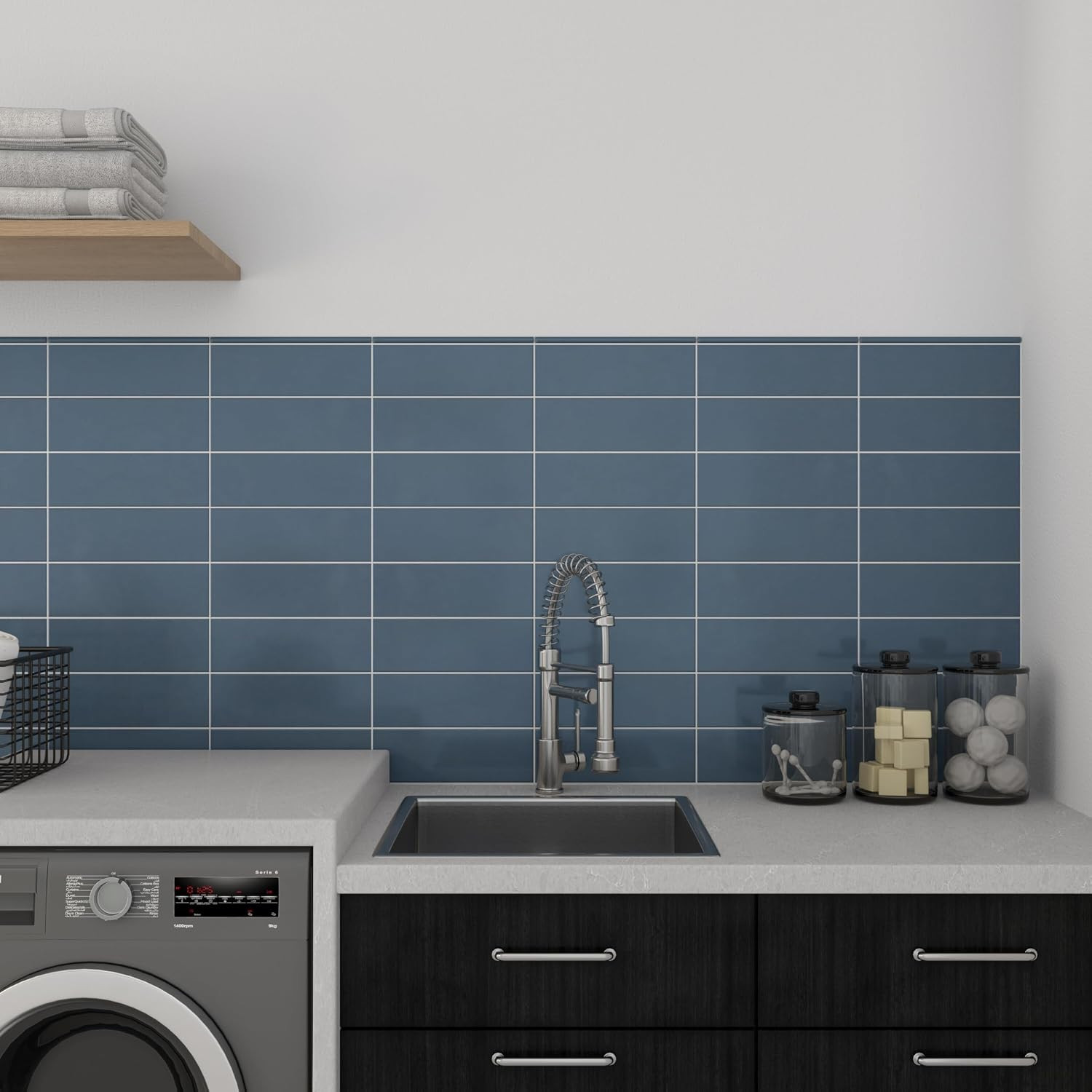Glossy Titan 4″x12″ Ceramic Wall Tile – 28 Pieces, 10.64 SQFT per Carton
