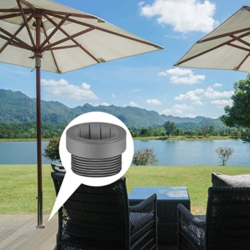 4 Pcs Pool Umbrella Stabilizer Adapter Threaded Adapter Sleeves Pool grey