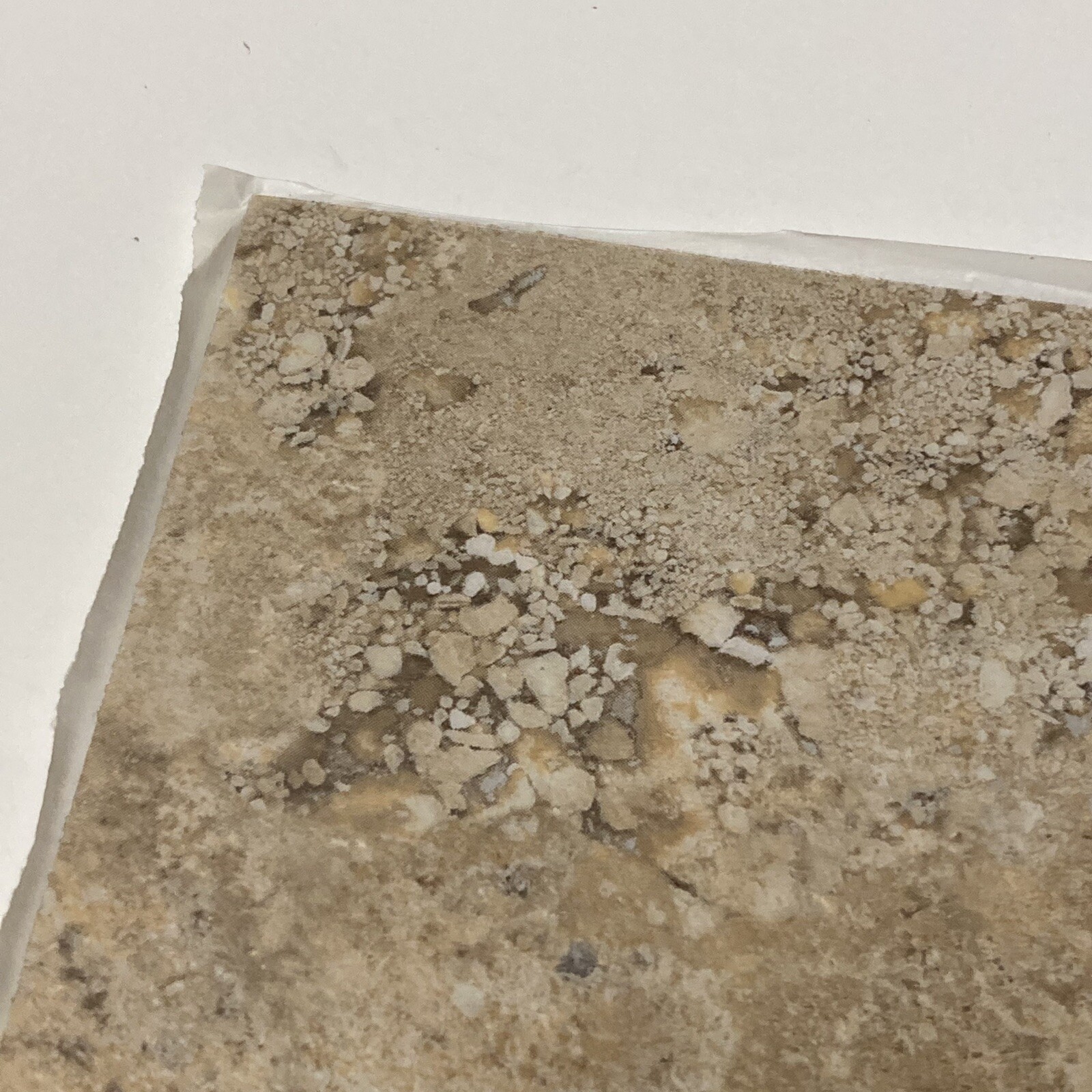 BOX OF 40 6″x6″ Deco Stone Travertine Vinyl Wall Floor Tile Self Stick Groutable