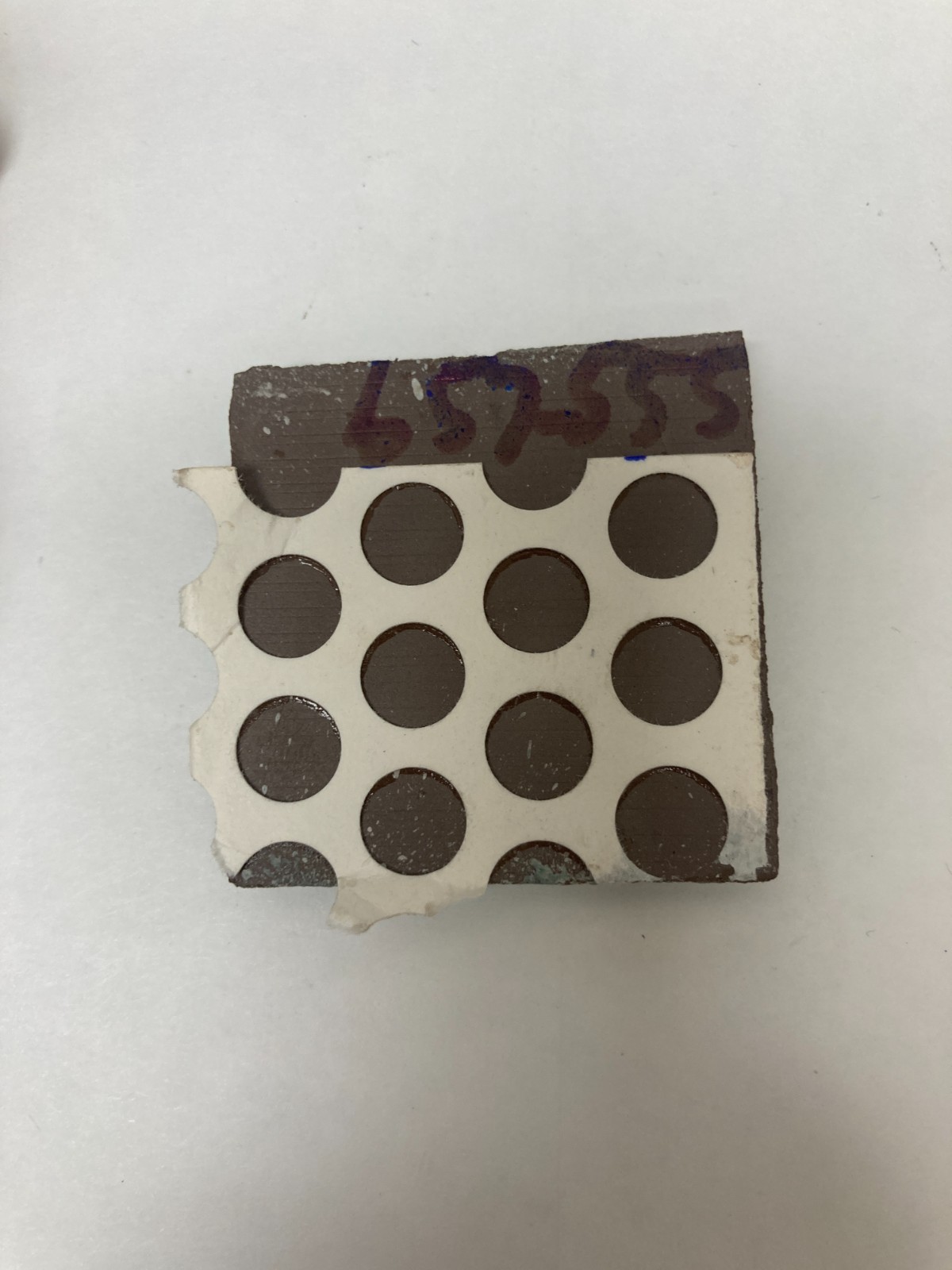2×2 Tile Matte Patina Green Meshed Wall Remodel Ceramic C#657-555 Sample