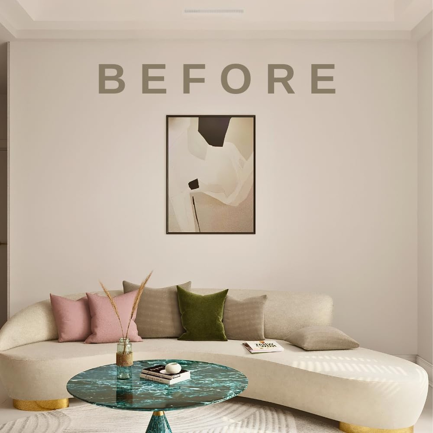 Peel and Stick Wall Molding Package Ready to Assemble, Pre-Cut Factory Primed…