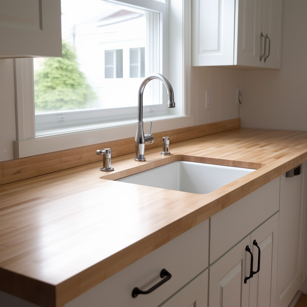 Maple Wood Backsplash, 25x4x3/4 inches, USA-Grown Solid Hardwood