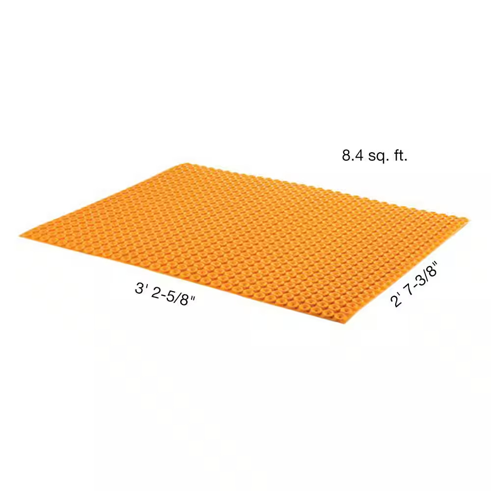 Ditra-Heat 3 Ft. 2-5/8 In. X 2 Ft. 7-3/8 In. Uncoupling Membrane Sheet