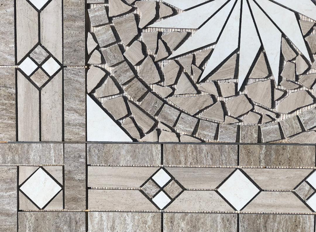 36″ X 36″ Tile Medallion Mosaic – Daltile’s Articulo & Affinity tile series