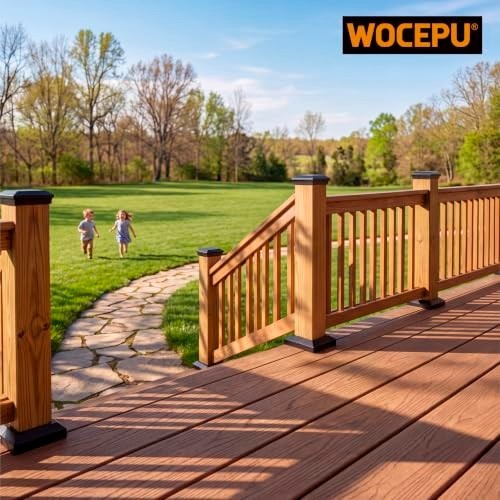 4 pcs 4×4 (Actual: 3.5″x3.5″) Aluminum Deck Post Base Cover, for Railings, Stair