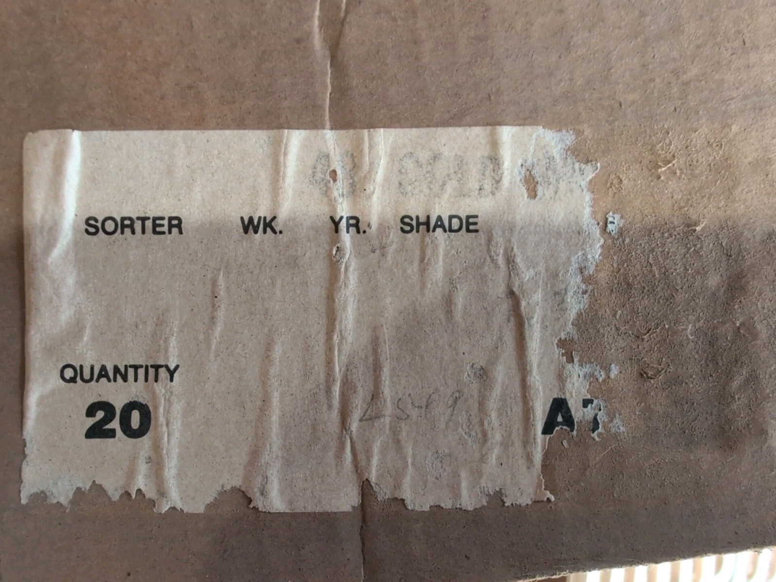 1 pc American Olean Gloss Gold Mist #48 A7510 Ceramic Tile Mud Bullnose 5″x6″